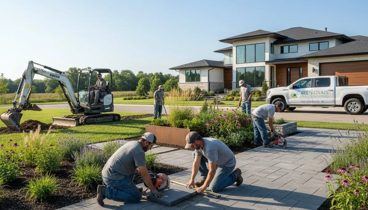 Fort Wayne, IN landscaping team providing professional residential and commercial lawn care services