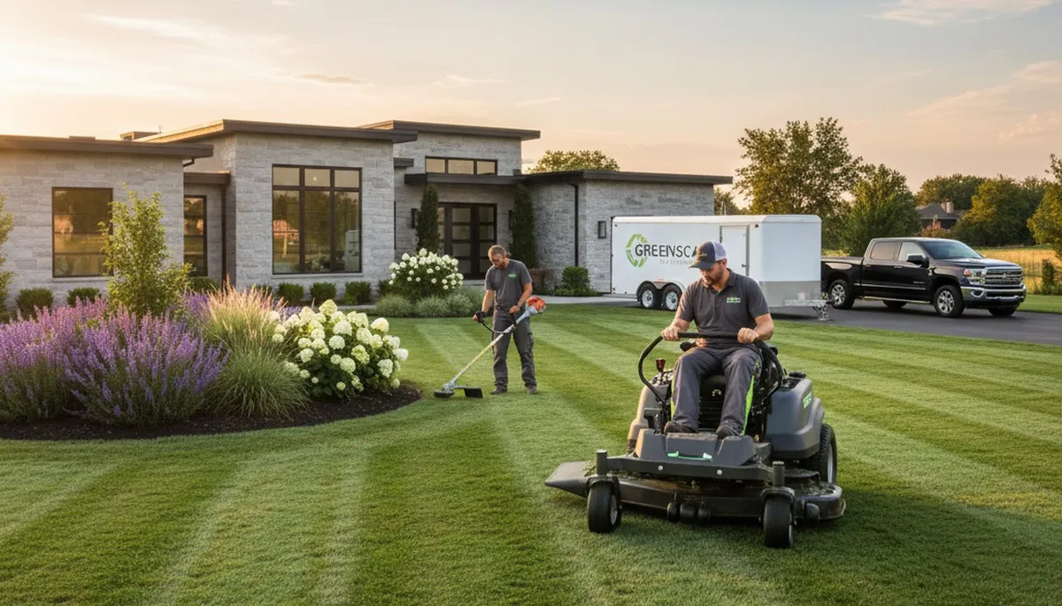 Professional lawn mowing service in Fort Wayne, IN by Chop Chop Landscaping