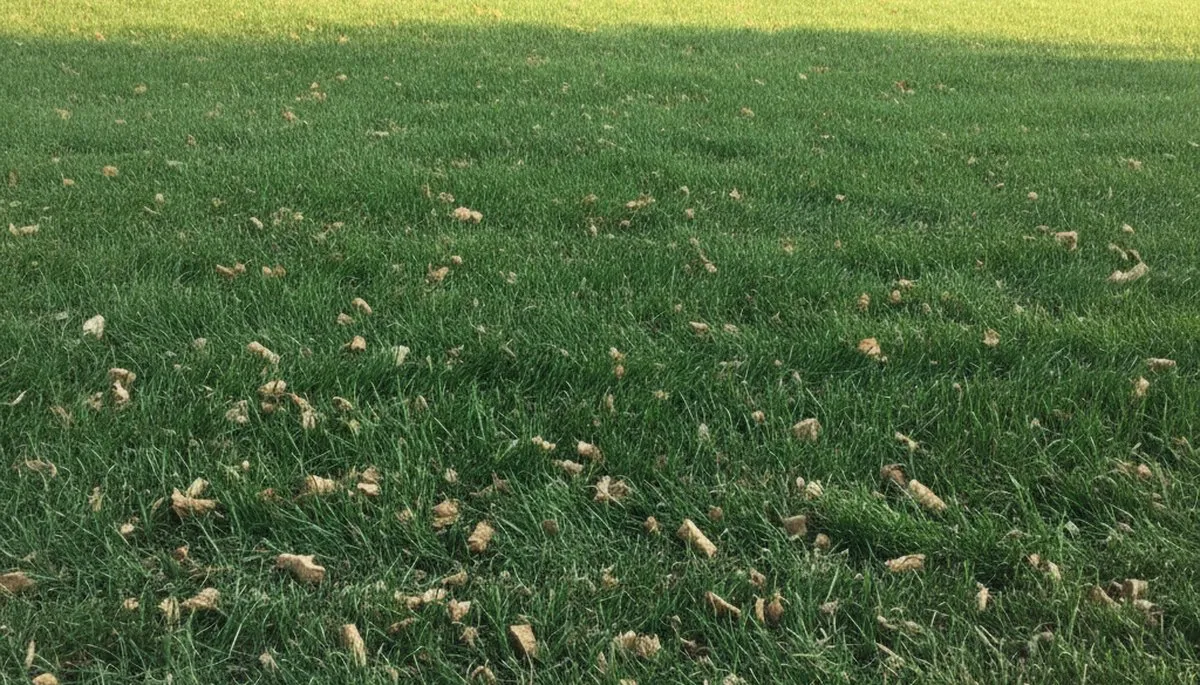 Fort Wayne lawn recovering after core aeration showing thicker, healthier grass by Chop Chop Landscaping